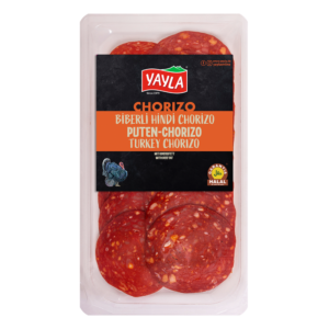 Chorizo salami sliced
