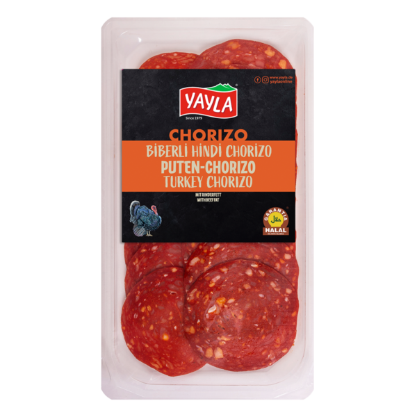 Chorizo salami sliced